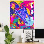 POSTER OLYMPIC SNOWBOARDING  (Bureau à domicile)