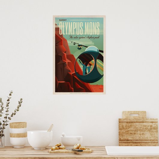 Poster Olympus Mons, Mars Travel (Cuisine)