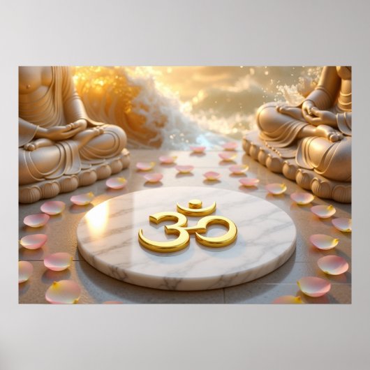 POSTER OM - AUM - ZEN BOUDDHISME (Devant)