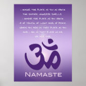 Poster Om dans les Purples - Namaste (Devant)