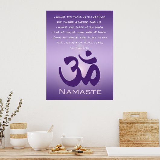 Poster Om dans les Purples - Namaste (Cuisine)