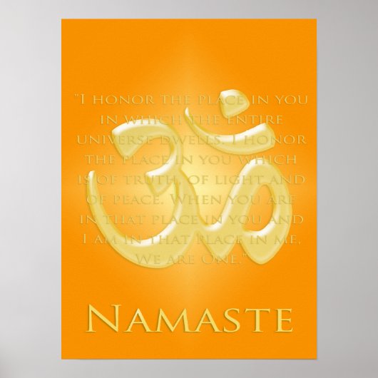 Poster Om en Oranges & Or - Namaste (Devant)