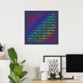 Poster Om Mani Padme Hum Print (Bureau à domicile)