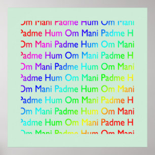 Poster Om Mani Padme Hum Print