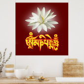 Poster Om mani padme mantra (Cuisine)