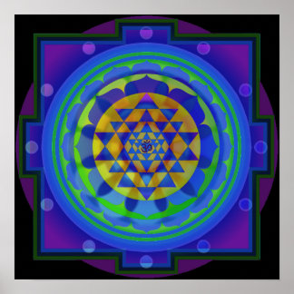 Poster OM Yantra Mandala