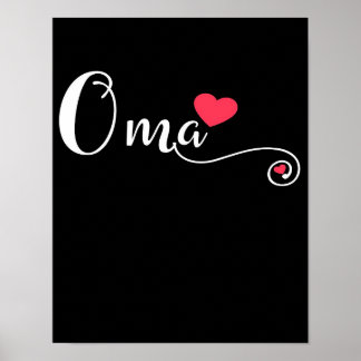 Poster Oma Grand-mère drôle Cadeau d'anniversaire | Oma L