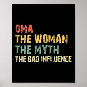 Poster Oma La Femme Le Mythe D Influence Funny Vinta