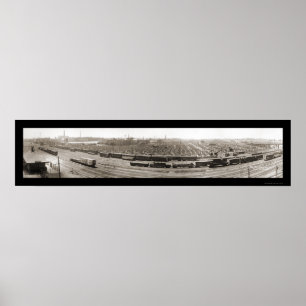 Poster Omaha NE Stockyards Photo 1916