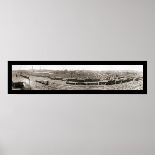 Poster Omaha NE Stockyards Photo 1916 (Devant)