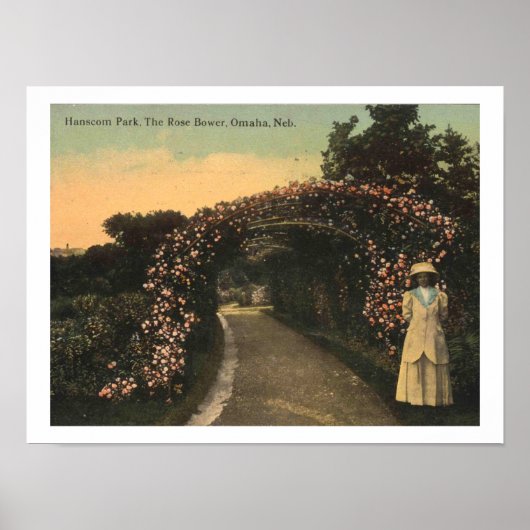 Poster Omaha Nebraska 1913 Hanscom Park Vintage (Devant)