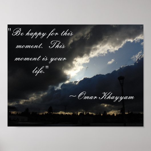 Poster Omar Khayyam Quote (Voorkant)