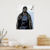 Poster Omar Little The Wire Character Art Michael K Willi (Cuisine)