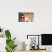 Poster Ombre au-dessus (Bureau à domicile)