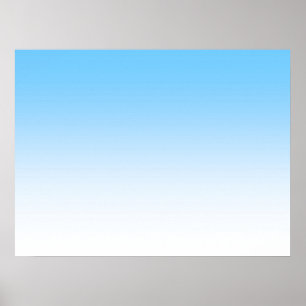 Poster Ombre bleu ciel