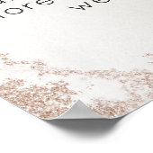 Poster Ombre Blush Rose Frosted In Love Memory Sign (Coin)