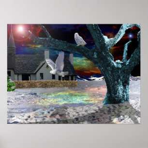 Poster Ombre de clair de lune