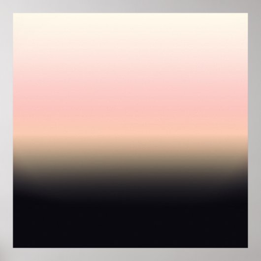 Poster Ombre de dégradé noir à rose assez rouillé (Devant)