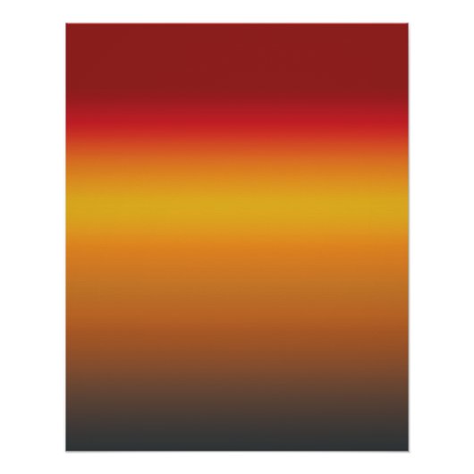 Poster Ombre jaune rouge orange rouge vibrant (Devant)