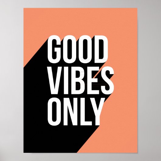 Poster Ombre longue citation motivante (Devant)