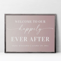 Ombre Mauve Bienvenue À Notre Heureux Joyeux Jour 