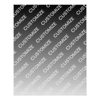 Ombre & motif de texte (couleur modifiable) Gris