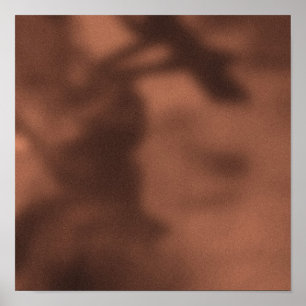 Poster Ombre Orange NYC Sidewalk Heure de pointe Foule