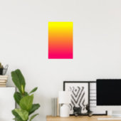 Poster Ombre rose orange jaune (Bureau à domicile)