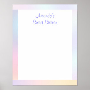 Poster Ombre Sweet sixteen, Bat mitzvah Se connecter Bure