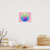 Poster Ombre unicorne avec gratitude (Cuisine)