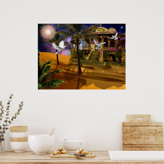 Poster Ombres dans le sable.. (Cuisine)