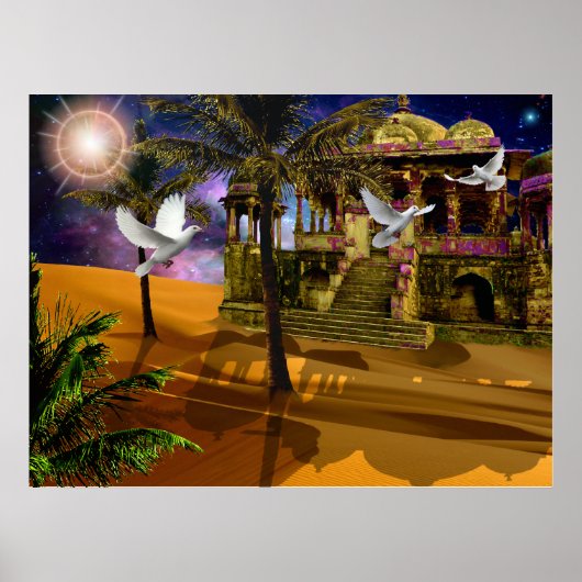 Poster Ombres dans le sable.. (Devant)