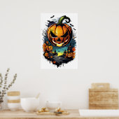 Poster Ombres de Haunt, Citrouille effrayant (Cuisine)