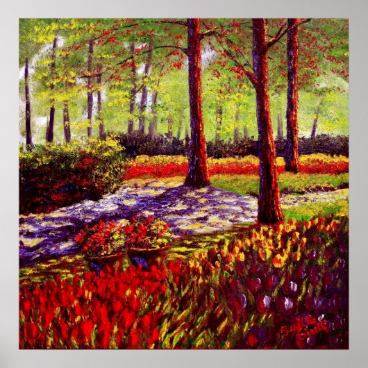 Poster Ombres de Keukenhof (Devant)