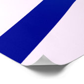 Poster Ombres de la forêt d'hiver - Bleu Minimal Nature (Coin)