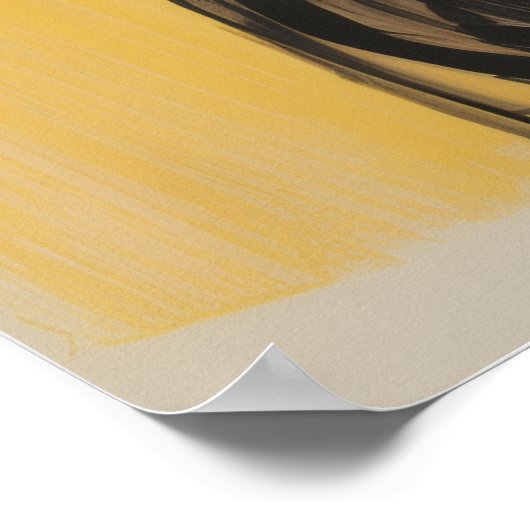 Poster Ombres en jaune (Coin)