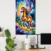 Poster Ombres en jaune (Bureau à domicile)