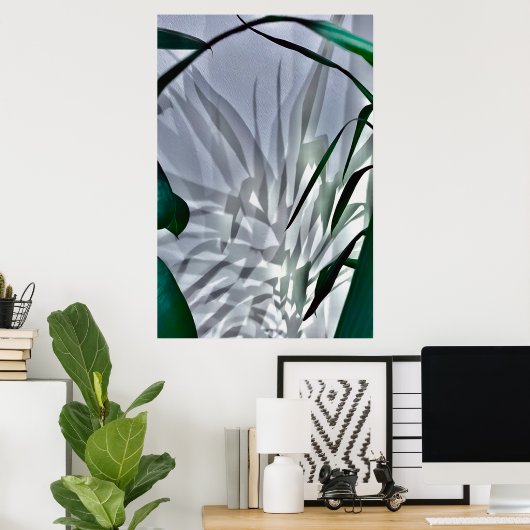 Poster Ombres grises (Bureau à domicile)