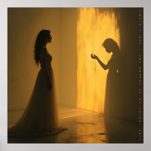 Poster Ombres - Imaginaire AI Art numérique d'impression