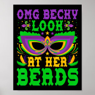 Poster Omg Becky Regarde Ses Perles Défilé de Louisiane M