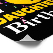 Poster OMG C'est l'anniversaire de ma fille Emoji Anniver (Coin)