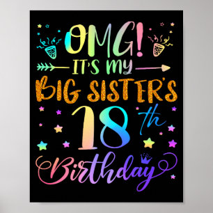 Poster Omg C'est Les 18 Ans De Ma Grande Soeur Douce 18 A
