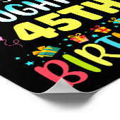 Poster Omg C'est Les 45 Ans De Ma Fille Douce 45 Ans (Coin)