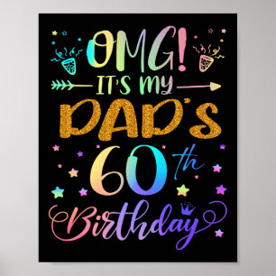 Poster Omg C'Est Mon Pères 60e Anniversaire Doux 60 Ans P