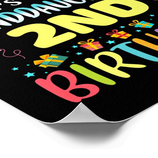 Poster Omg Its My Granddaughters 2nd Birthday Sweet 2 Yea (Coin)