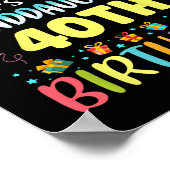 Poster Omg Its My Granddaughters 40th Birthday Sweet 40 Y (Coin)