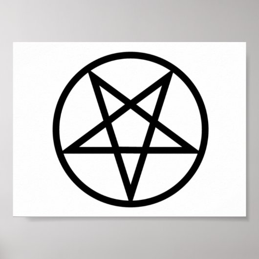 Poster omgekeerd Pentagram (Voorkant)