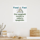 Poster On Appelle Une nouille Spaghetti - Food Fact (Cuisine)