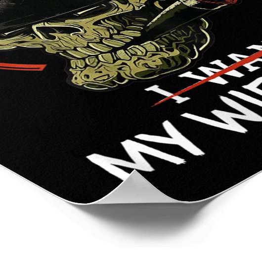 Poster (on Back) I Do What My Wife's Want Funny Skull Mil (Coin)