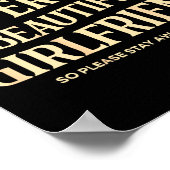 Poster (on Back) I Love My Super Hot Beautiful Girlfriend (Coin)